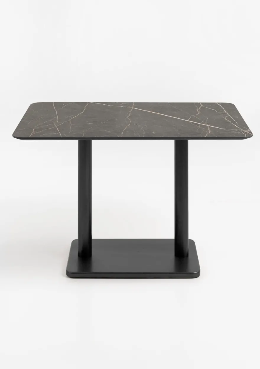 COCOmaison, Brest bistrotafel marble onyx 120x75cm - Goud