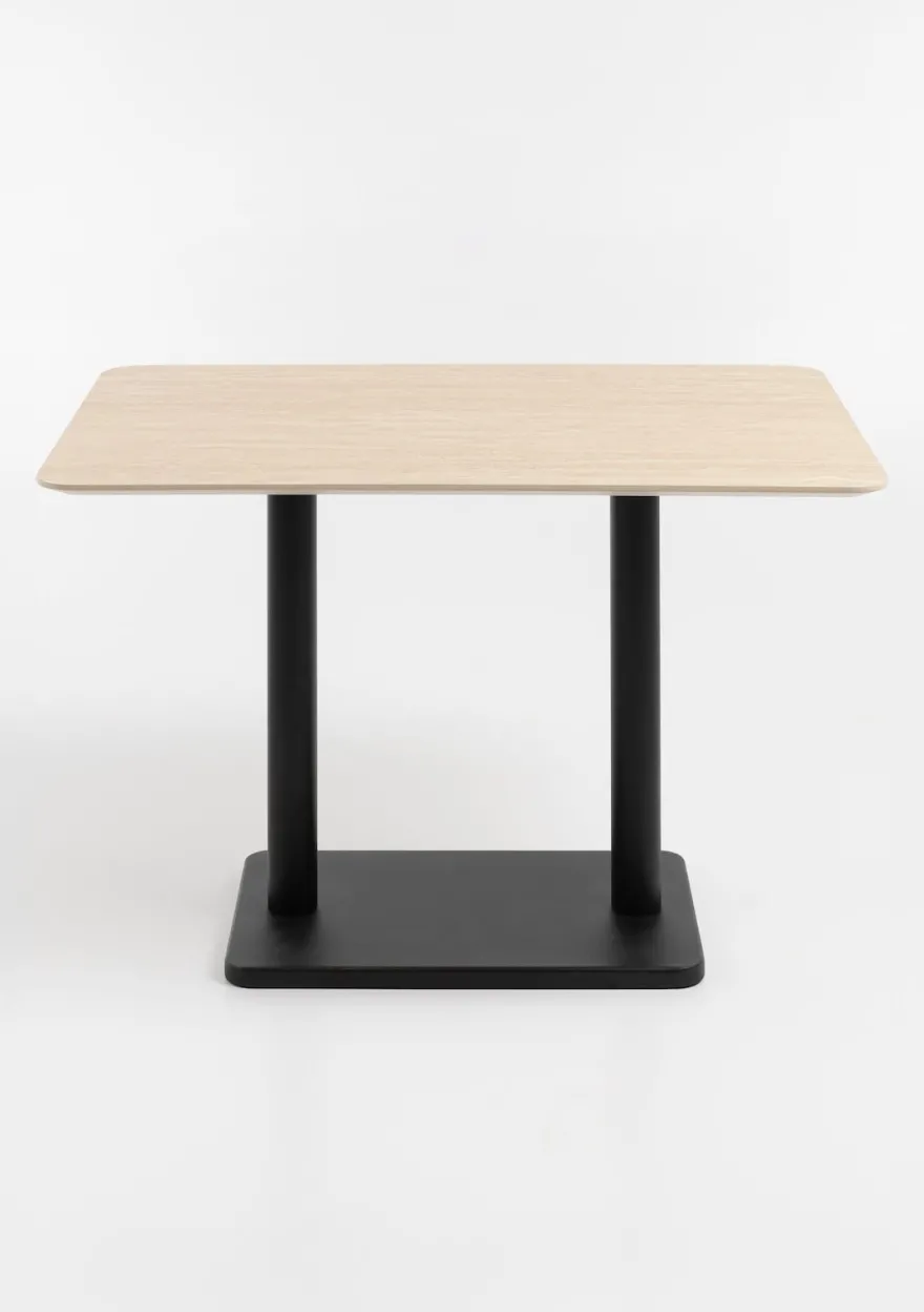 COCOmaison, Brest bistrotafel Travertine 120x75cm - Goud