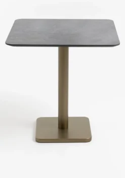 COCOmaison, Brest bistrotafel stone anthracite 75x75cm - zwart