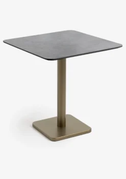 COCOmaison, Brest bistrotafel stone anthracite 75x75cm - zwart