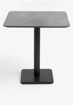 COCOmaison, Brest bistrotafel stone anthracite 75x75cm - zwart