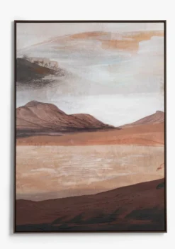 COCOmaison, Desert schilderij 100x140cm - Bruin
