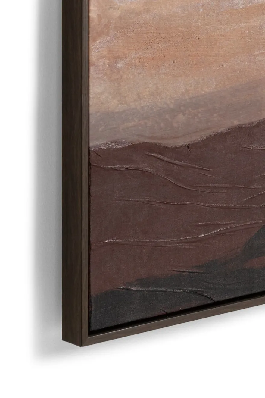 COCOmaison, Desert schilderij 100x140cm - Bruin