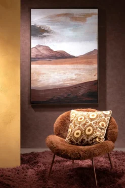 COCOmaison, Desert schilderij 100x140cm - Bruin