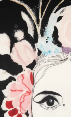 COCOmaison, Dior Flower schilderij 120x180cm - Multikleur