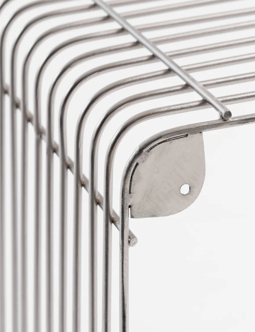 COCOmaison, Gus set van 2 wandrekken H35-40cm - Zilver