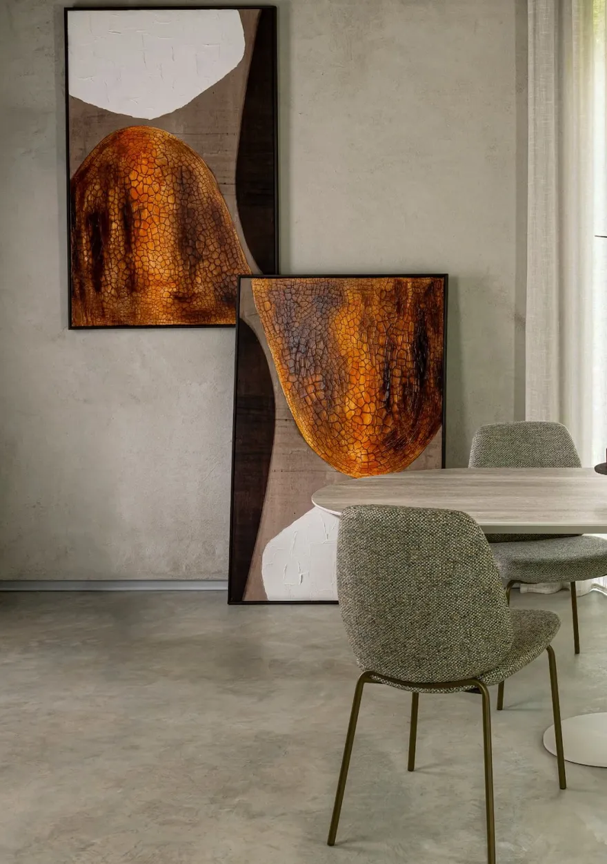 COCOmaison, Jorn schilderij 90x140cm - Bruin