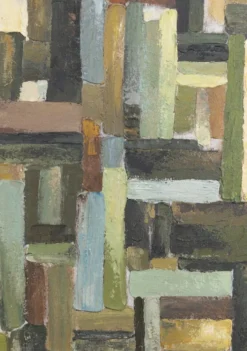 COCOmaison, Lia schilderij 90x140cm - Groen
