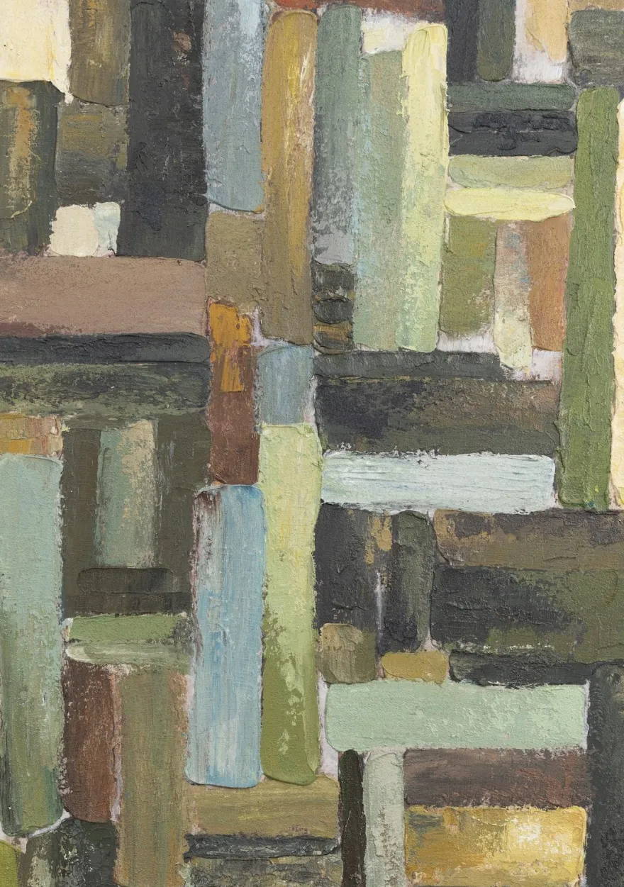 COCOmaison, Lia schilderij 90x140cm - Groen