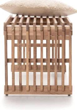 COCOmaison, Lino bankje 96cm - Bruin