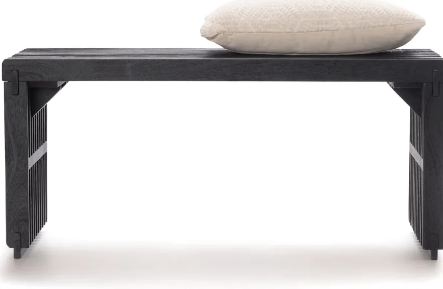 COCOmaison, Lino bankje 96cm - Bruin