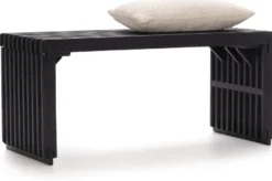 COCOmaison, Lino bankje 96cm - Bruin
