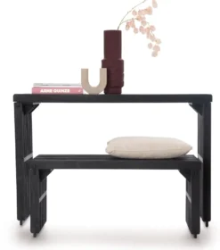 COCOmaison, Lino bankje 96cm - Bruin