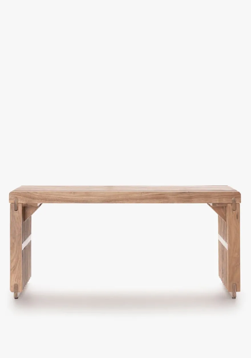 COCOmaison, Lino bankje 96cm - Bruin