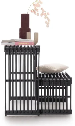 COCOmaison, Lino bankje 96cm - Bruin