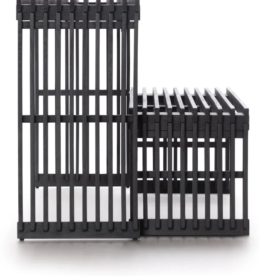 COCOmaison, Lino bankje 96cm - Bruin