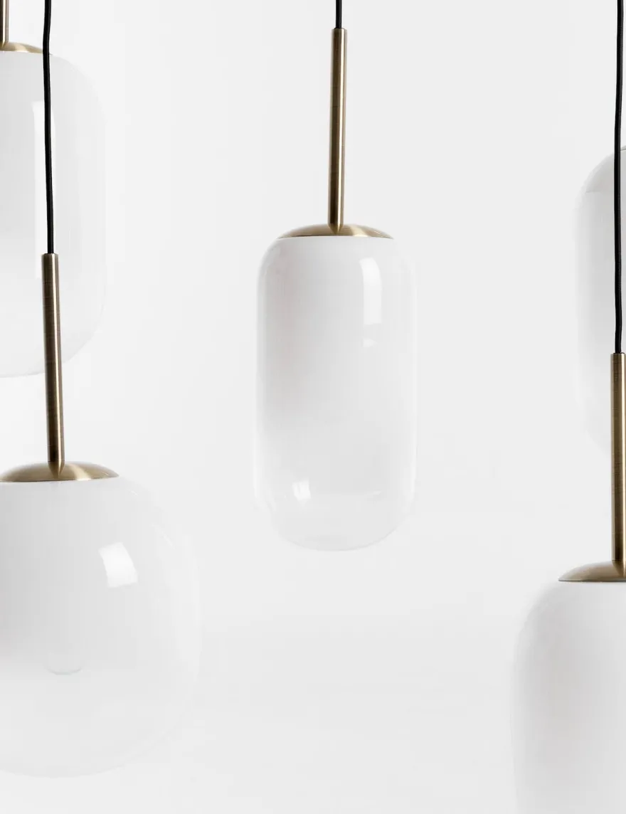 COCOmaison, Milky hanglamp 5*E27 - Wit