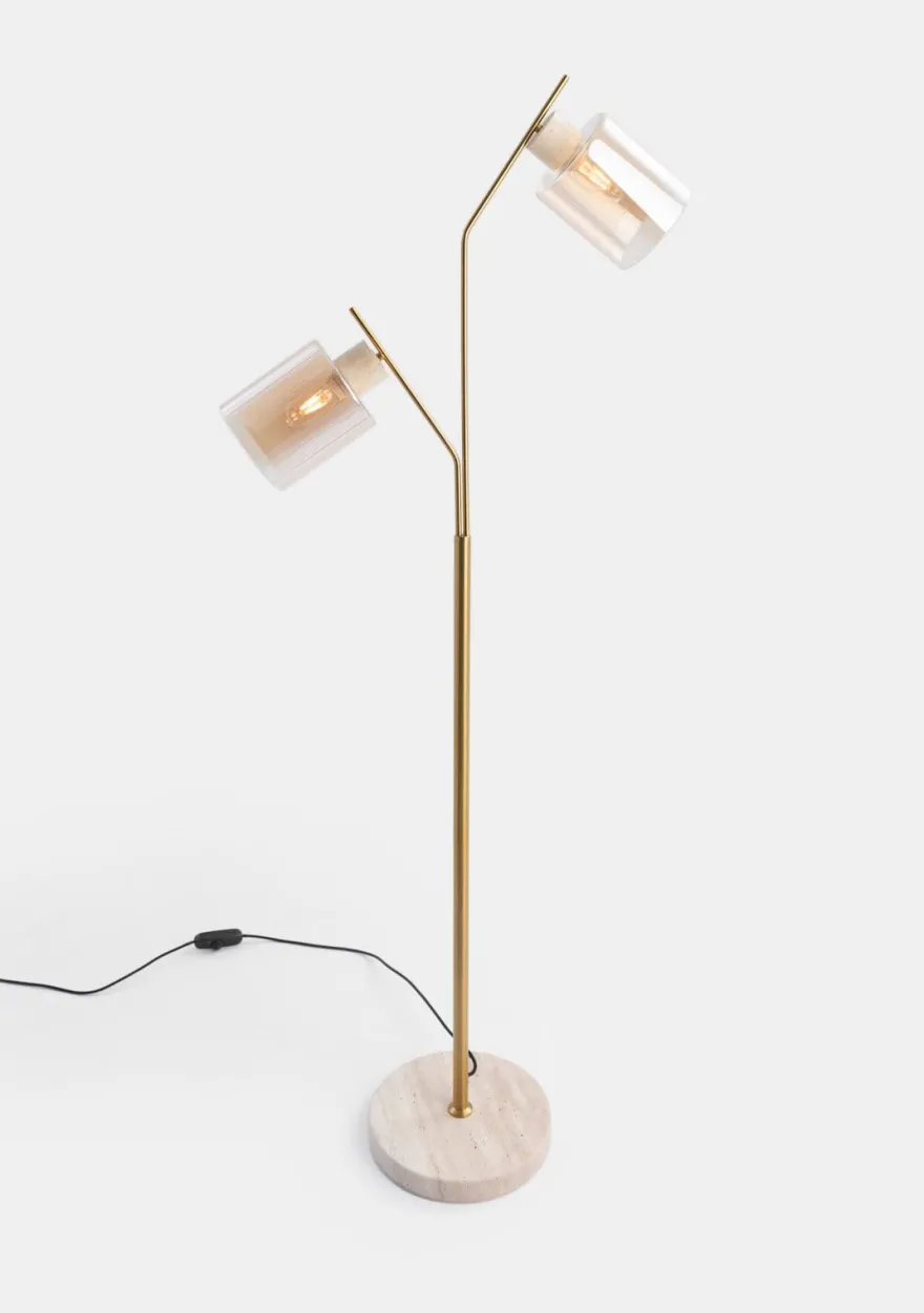 COCOmaison, Pimmy vloerlamp 2*e27 - Beige
