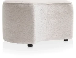 COCOmaison, Roan poef maan H44cm - Creme