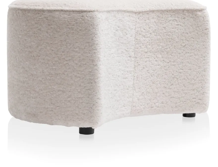 COCOmaison, Roan poef maan H44cm - Creme