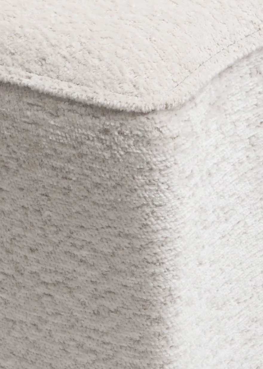 COCOmaison, Roan poef maan H44cm - Creme