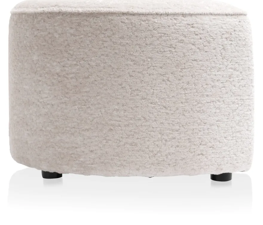 COCOmaison, Roan poef maan H44cm - Creme