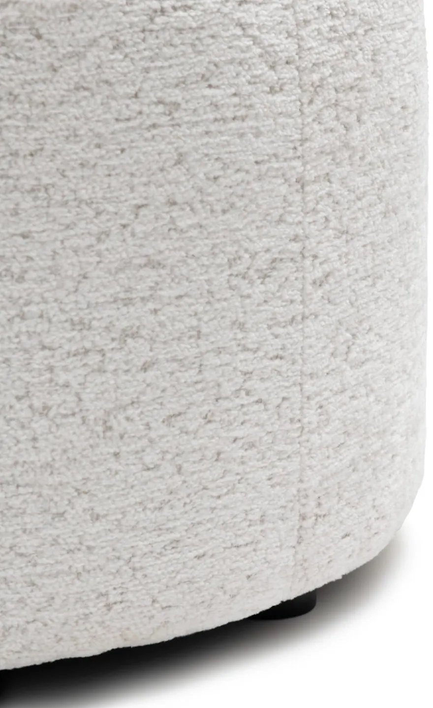 COCOmaison, Roan poef rond H44cm - Creme