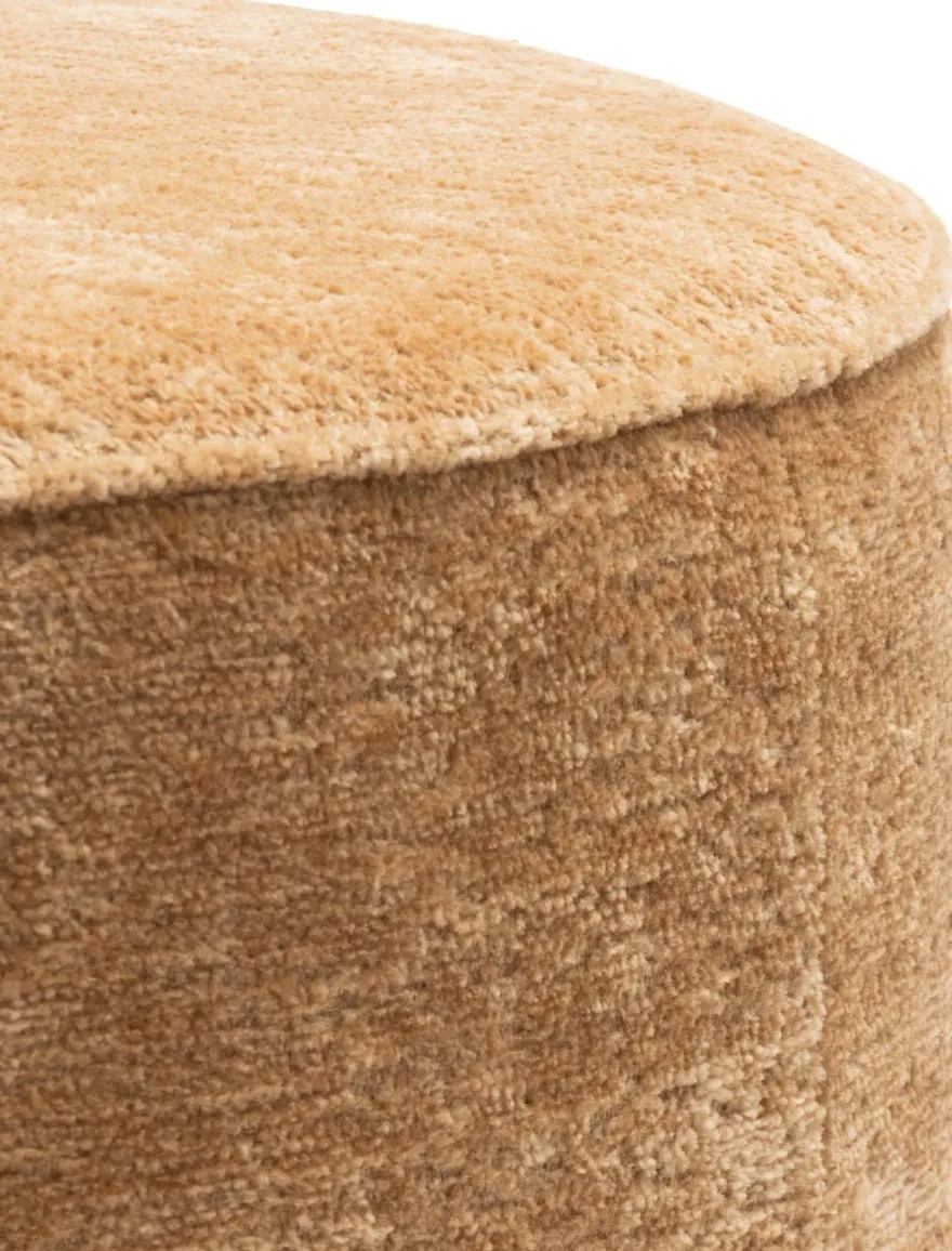 COCOmaison, Roan poef rond H44cm - Creme