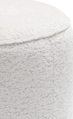 COCOmaison, Roan poef rond H44cm - Creme