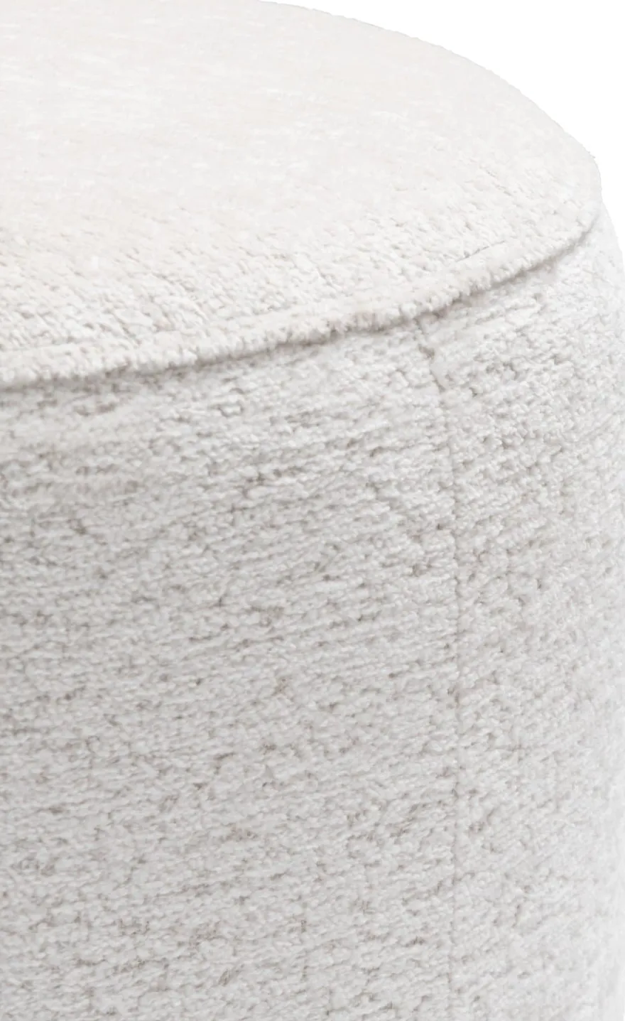 COCOmaison, Roan poef rond H44cm - Creme