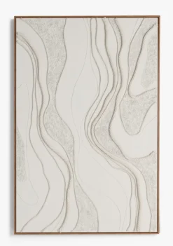 COCOmaison, Rope schilderij 100x150cm - Crème