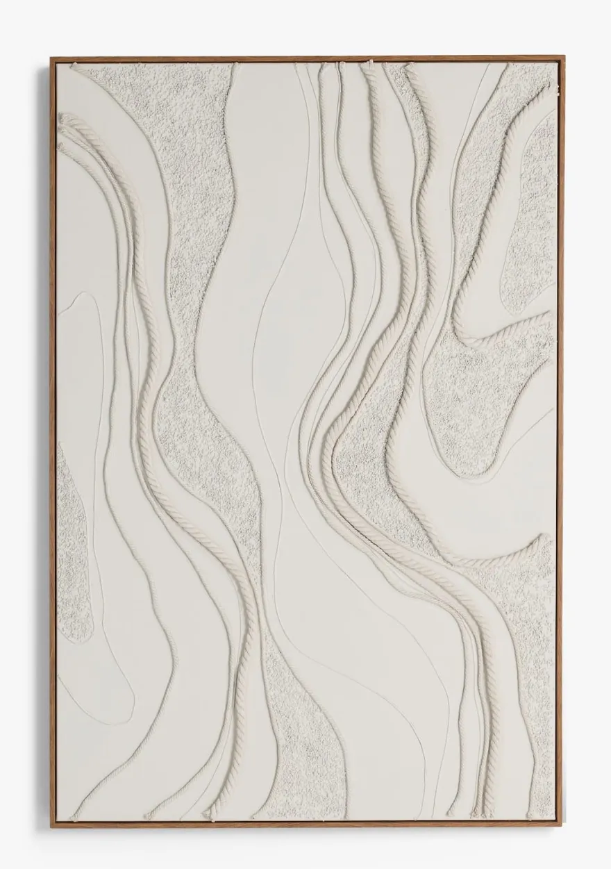 COCOmaison, Rope schilderij 100x150cm - Crème
