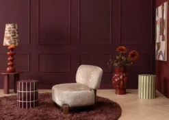 COCOmaison, Skye bijzettafel H45cm - Bordeaux