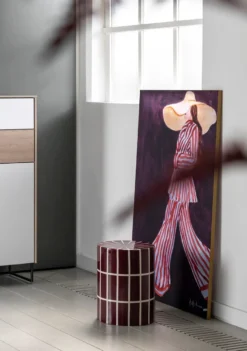 COCOmaison, Skye bijzettafel H45cm - Bordeaux