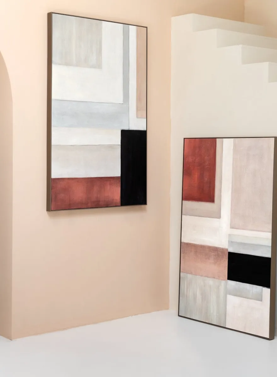 COCOmaison, Tijn schilderij 90x140cm - Multikleur