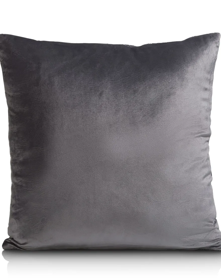 COCOmaison, Timeless - Aria kussen 45x45cm - Antraciet