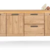 Delmonte, dressoir 230 cm - 3-deuren + 2-laden (LED + dimmer)