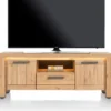 Delmonte, lowboard 140 cm - 2-deuren + 1-lade + 1-niche (LED + dimmer)