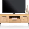 Delmonte, lowboard 170 cm - 2-deuren + 1-lade + 1-niche (LED + dimmer)
