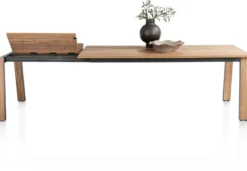 Delmonte, uitschuiftafel 200 (+ 80) x 100 cm