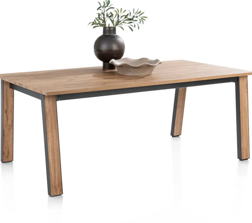 Delmonte, uitschuiftafel 200 (+ 80) x 100 cm