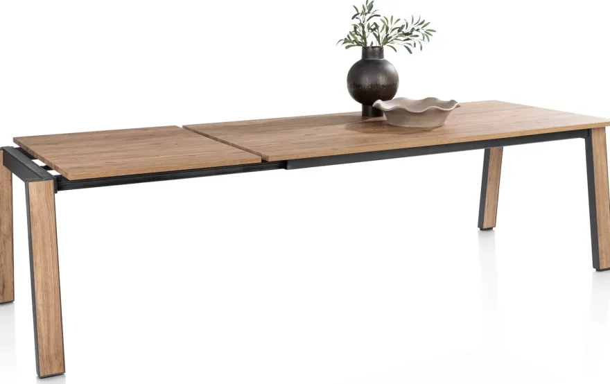 Delmonte, uitschuiftafel 200 (+ 80) x 100 cm