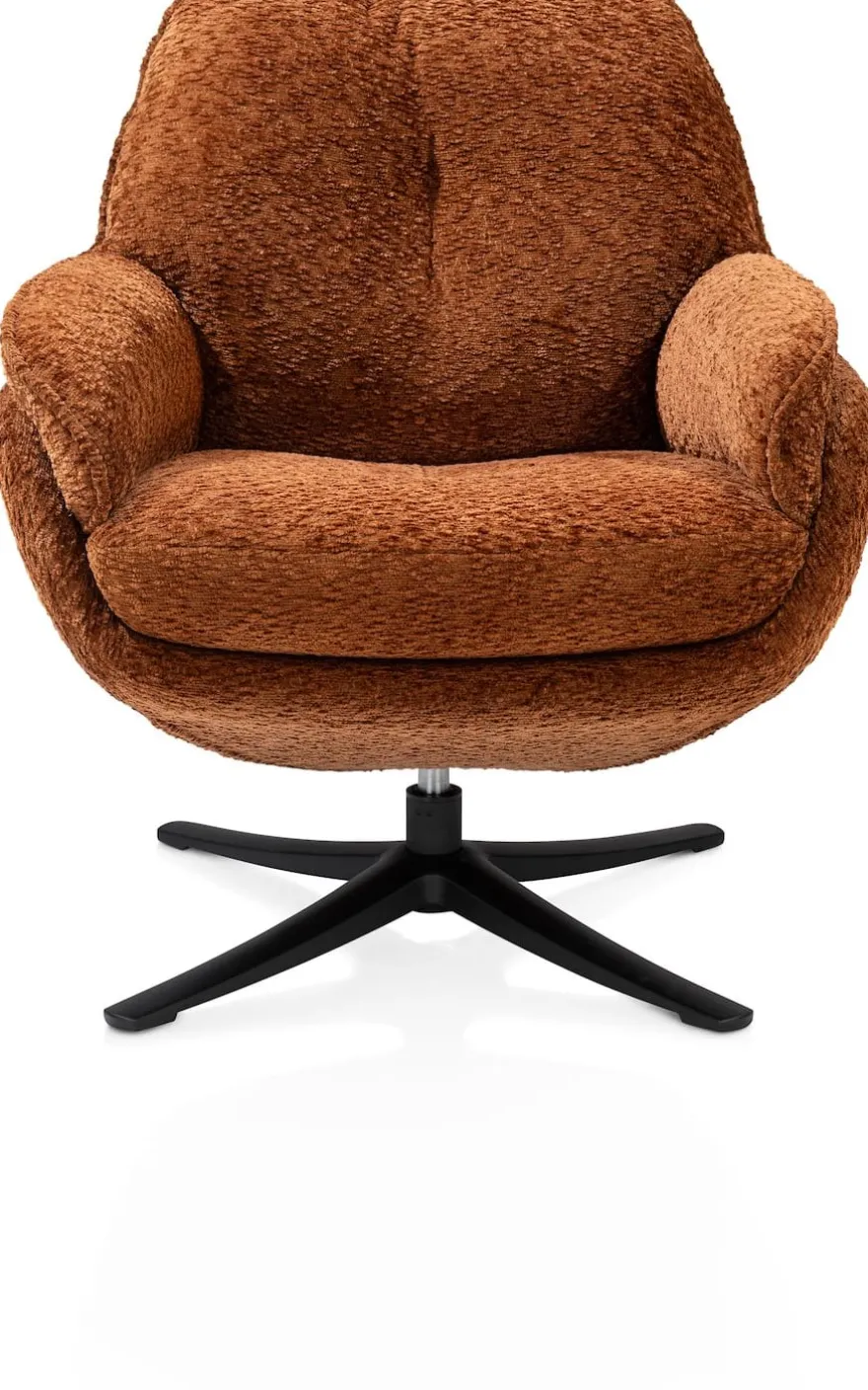 Densa, draaifauteuil - stof Valencia - Koraal