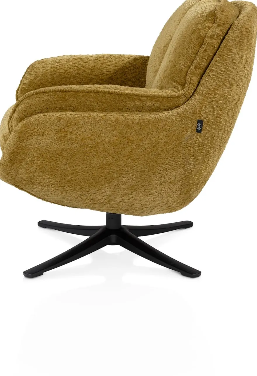 Densa, draaifauteuil - stof Valencia - Koraal