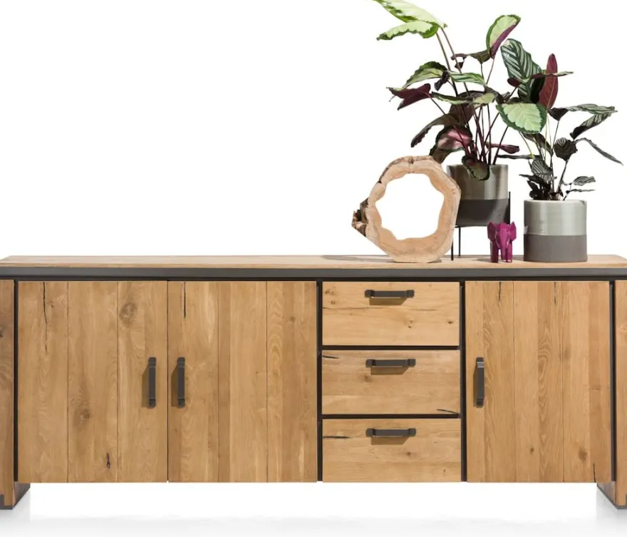 Farmland, dressoir 240 cm - 3-deuren + 3-Laden