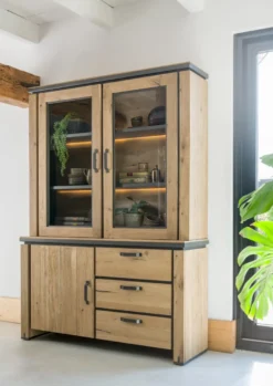 Farmland, dressoir 150 cm - 1-deur + 3-laden (onderkast van 39620)