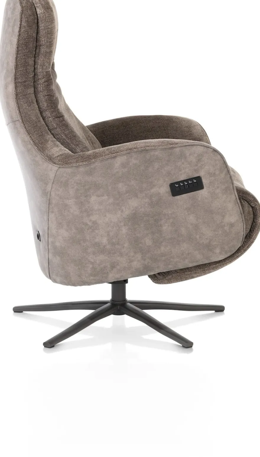 Felino, relaxfauteuil - incl. accu - stofcombinatie Livigno/Oregon