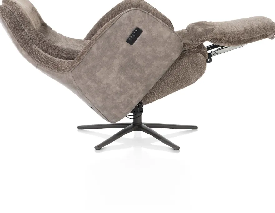 Felino, relaxfauteuil - incl. accu - stofcombinatie Livigno/Oregon
