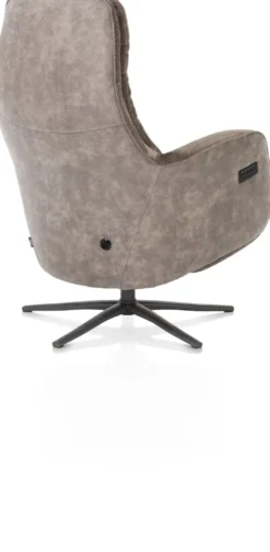 Felino, relaxfauteuil - incl. accu - stofcombinatie Livigno/Oregon