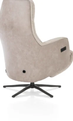 Felino, relaxfauteuil - stofcombinatie Livigno/Oregon